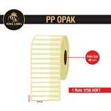 King Label Kuyumcu Etiketi 72X10 Pp Opak 1 Rulo 1250 Sarım