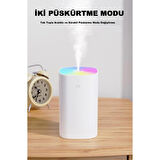 400 ml Ultrasonik Hava Nemlendirici Ortam Nemlendirici Işıklı Hava Nemlendirici Buharlı Nemlendirici Buhar Makinesi ve Aroma Difüzörü H2O Nemlendirici Oda Nemlendirici Hava Temizleyici