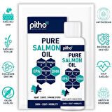 Pure Salmon Oil | Kedi & Köpek Için Soğuk Sıkım Somon Yağı Omega-3 & Astaksantin & Biberiye Özütü