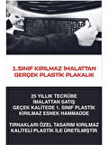 Tay Promosyon Plakalık Yazısız Siyah 1 Adet Kırılmaz Esnek Oto Plakalık