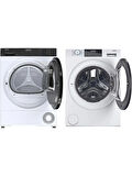 Haier HW100-BP14929A-S Çamaşır MAKINESI-HD100-A2939E-TR 10 kg Wi-Fi + Bluetooth Bağlantılı Isı Pompalı Kurutma Makinesi 10 kg