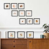 Nobbystar Yapışkanlı Sök-Tak Paspartulu Siyah14x14cm POLA Kare Fotoğraf Çerçevesi - 9'lu Paket