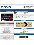 Onvo 55OVF9001UQ 4K Ultra HD 55" 140 Ekran Uydu Alıcılı Google Smart QLED TV