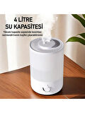 Rbh-02 Ultrasonik Hava Nemlendirici Aroma Difüzörü 4 Litre Buhar Makinesi 4l Nemlendirici - Otomatik Kapanma Sessiz Çalışma Ayarlanabilir Buhar Seviyesi