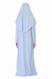 BEBE MAVİSİ FERMUARLI NAMAZ ELBİSESİ
