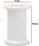Elif Ayarlı Jumbo Ayak 10 cm Beyaz - Mutfak Altı, Dolap Ayağı, Komodin, Baza, Kanepe Koltuk Ayağı, Gardrop Ayağı (4 Adet)