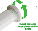 Elif Ayarlı Jumbo Ayak 10 cm Beyaz - Mutfak Altı, Dolap Ayağı, Komodin, Baza, Kanepe Koltuk Ayağı, Gardrop Ayağı (4 Adet)