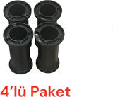 Elif Ayarlı Jumbo Ayak 6 cm Siyah - Mutfak Altı, Dolap Ayağı, Komodin, Baza, Kanepe Koltuk Ayağı, Gardırop Ayağı (4 Adet)