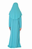 CAM GÖBEĞİ MAVİSİ FERMUARSIZ NAMAZ ELBİSESİ