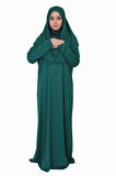 KABE YEŞİLİ FERMUARSIZ NAMAZ ELBİSESİ