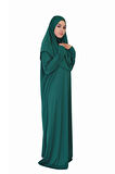 KABE YEŞİLİ FERMUARSIZ NAMAZ ELBİSESİ