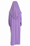 LİLA FERMUARSIZ NAMAZ ELBİSESİ