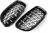 Bmw f10 diamond ön panjur ızgara 2009-2016 arası krom siyah  krom-siyah
