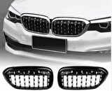 Bmw g30 (makyajsız) ön böbrek panjur diamond 2017-2020 arası modeller  krom-siyah