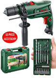 Bosch Darbeli Matkap 600 Watt + 15 Parça Matkap Ucu Vidalama Ucu