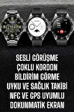 Akıllı Saat Titreşimli Pusula Nabız ve Tansiyon Ölçer NFC Uyumlu