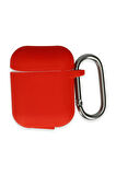 Airpods 2 (2.nesil) Hang Kılıf - Kırmızı-(5796)