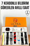 Akıllı Saat 7 Farklı Kordonlu Arama Cevaplayan Bildirim GPS Özelliği