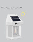 Güneş Enerjili Dış Mekan Sensörlü Duvar Lambası IP65 Su Geçirmez