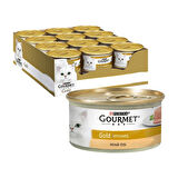 Purina Gourmet Gold Kıyılmış Hindili Yaş Kedi Maması 85GR 24'lü