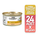 Purina Gourmet Gold Kıyılmış Hindili Yaş Kedi Maması 85GR 24'lü