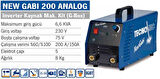 TECNOMEC NEW GABI 200A 200 Amper İnverter Kaynak Makinası G BOX