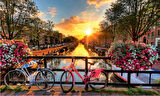 Amsterdam Manzarası Çerçevesiz 40x50 Sayılarla Boyama Hobi Seti