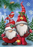 Mutlu Noel Çerçevesiz 40x50 Sayılarla Boyama Hobi Seti