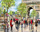Triomphe Sanatı Çerçevesiz 70x90 Sayılarla Boyama Hobi Seti