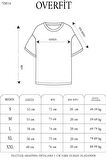 Unisex Düz Biskilet Yaka Oversize T-shirt - Yeşil
