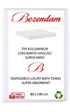 10 Adet Bezendam Tek Kullanımlık Lüks Banyo Havlusu Süper Emici TEK TEK PAKETLİ