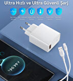 Samsung Galaxy XCover7 Uyumlu 18W 3.4A Type-C Ultra Hızlı Şarj Cihazı / Şarj Aleti Seti (Adaptör+Kablo) - İthalatçı Garantili