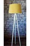 Masif 3 Ayaklı Lambader,tripod ( Hardal/beyaz Ayak)