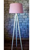 Masif 3 Ayaklı Lambader,tripod ( Pudra /beyaz Ayak)