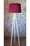 Masif 3 Ayaklı Lambader,tripod ( Fuşya/beyaz Ayak)
