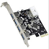 NAVİDATA NVD-EX6 4 PORT USB 3.0 PCI-EXPRESS KART 4 PORTLU 3.0 USB HUB ÇOKLAYICI KART