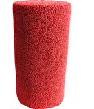 ABK Plastik Kıvırcık Kaydırmaz Paspas 14 Mm Kaymaz Yolluk Kaydırmaz Halı 100cm x 250cm (Kırmızı)