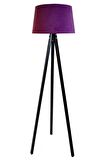 Beta Serisi 3 Ayaklı Tripod Masif Lambader( Mor- Siyah Ayak)