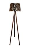 Beta Serisi,masif 3 Ayaklı Tripod Lambader( Leopar-koyu Ceviz)