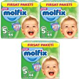 Molfix 5+ Numara Junior Plus 3x44'lü Bel Bantlı Bez