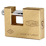 Yuma Kayar Milli Pirinç Asma Kilit 80 mm - Ym 3080