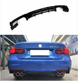 Bmw F30 arka tampon difüzörü 4 çıkış m-performance 2012-2018