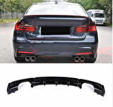 Bmw F30 arka tampon difüzörü 4 çıkış m-performance 2012-2018