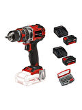 Einhell Tp-Cd 18/50 Li-I Bl Solo Akülü Vidalama Seti + 2 x 4 Ah Starter Kit + Kwb 32 Parça Bits Uç