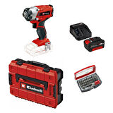 Einhell TE-CI 18/1 Li - Torklu Darbeli Matkap + 1 x 4 Ah Starter Kit Akü (Çanta ve Bits Uç Dahil)