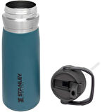 Stanley Go Iceflow Pipetli Soğuk Su Termosu Petrol Mavi 0,65L