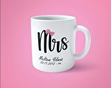 Mr & Mrs Sevgililer Gününe Özel 2'li İsimli Tarihli Kupa Bardak