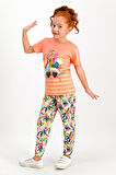 Roly Poly 1736 Kısa Kol Kız Çocuk Pijama Takımı