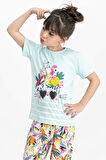 Roly Poly 1736 Kısa Kol Kız Çocuk Pijama Takımı