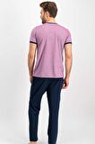 Arnetta 617 Los Angeles Mürdümmelanj Erkek Pijama Takımı